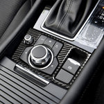 Car Carbon Fiber Right Drive Multimedia Frame B Decorative Sticker for Mazda Axela 2017-2018, Right Drive Multimedia Frame B