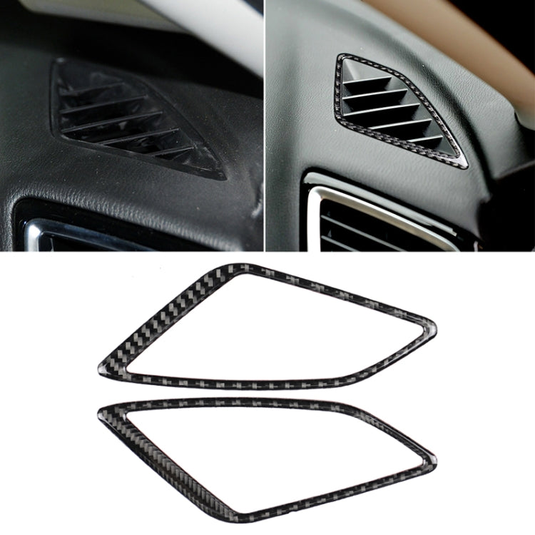 Car Carbon Fiber Instrument Air Outlet Decorative Sticker for Mazda Axela 2014 / 2017-2018, Instrument Air Outlet