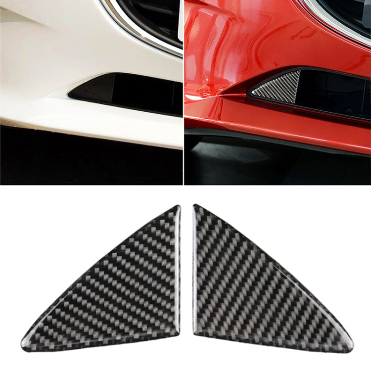 Car Carbon Fiber Front Bumper Decorative Sticker for Mazda Axela 2014-2016, Front Bumper (2014-2016)