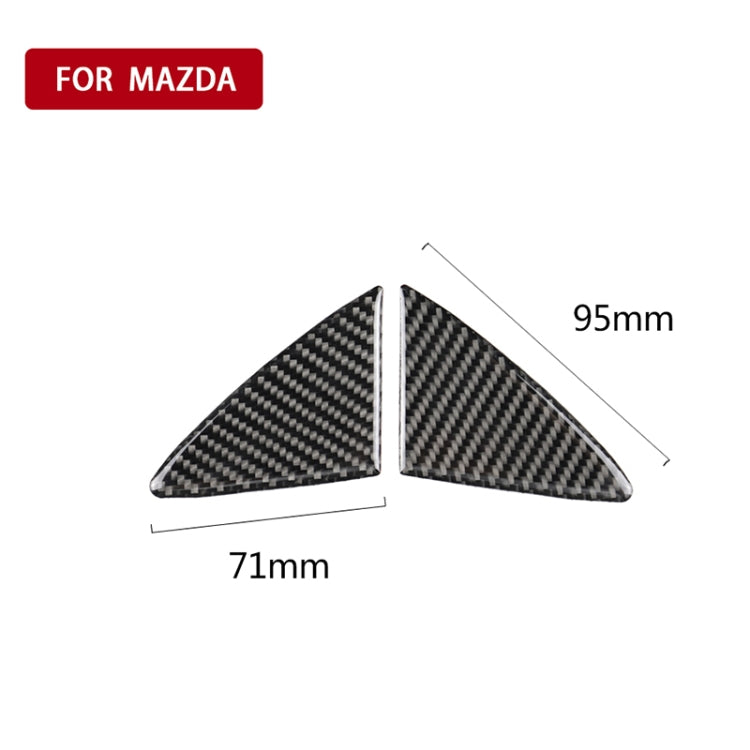 Car Carbon Fiber Front Bumper Decorative Sticker for Mazda Axela 2014-2016, Front Bumper (2014-2016)