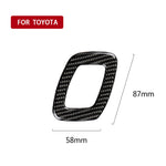 Car Carbon Fiber Seat Adjustment Decorative Sticker for Toyota Eighth Generation Camry 2018-2019, Left Drive, Seat Adjustment