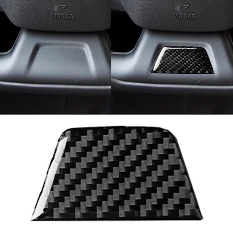 Car Carbon Fiber Below Steering Wheel Decorative Sticker for Chevrolet Camaro 2017-2019, Below Steering Wheel