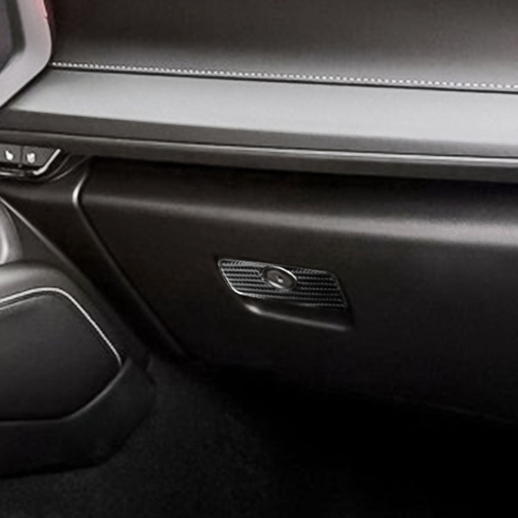 Car Carbon Fiber Glove Box Decorative Sticker for Chevrolet Camaro 2017-2019, Glove Box