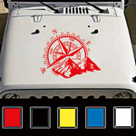 Car Styling Mountain Compass PVC Sticker Auto Decorative Sticker, D-813