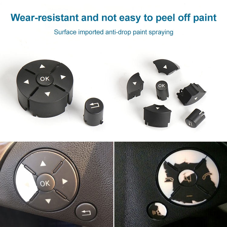 Car Left Side Steering Wheel Switch Buttons Panel for Mercedes-Benz W204 2007-2014, Left Driving, Left Side (Black), Left Side (Grey), Left Side (Beige), Left Side (Brown)