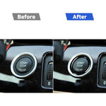 For BMW 3 Series E90/E92/E93 2009-2012 Car One-button Start Carbon Fiber Trim Ring, Left and Right Drive Universal, Car One-button Start