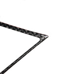 2 PCS Car Carbon Fiber Central Air Outlet Frame Decorative Sticker for Infiniti Q50 / Q60 2014-2020, Central Air Outlet Frame