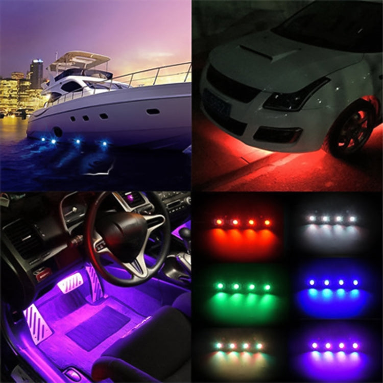 4 in 1 Universal Car APP Control RGB Chassis Atmosphere Lights Colorful Lighting Decorative Lamp, Car APP Control Atmosphere Lights