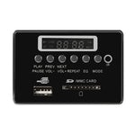 Car 5V Audio MP3 Player Decoder Board FM Radio SD Card USB AUX, with Bluetooth / Remote Control, 5V, 5V (Silver Grey)