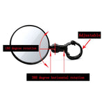 Universal 360 Rotate Adjustable Bicycle Rearview Handlebar Wide-angle Convex Mirror Cycling Rear View Mirror, View Mirror
