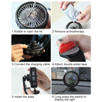 F203B Portable Car Air Outlet Sucker Electric Cooling Fan with Aromatherapy, F203B