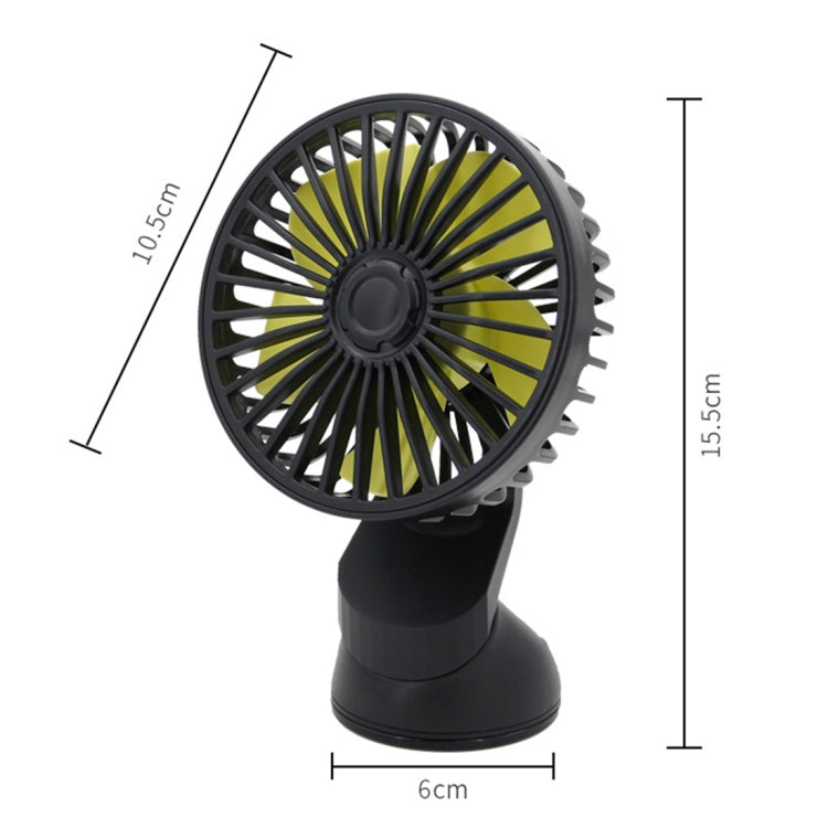 F402 Portable Car Center Console Sucker Electric Cooling Fan with Aromatherapy, F402