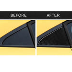 Car Carbon Fiber Rear Triangle Glass Decorative Sticker for Chevrolet Cruze 2009-2015, Left and Right Drive Universal, Rear Triangle Glass
