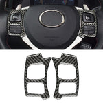 Car Carbon Fiber Steering Wheel Button Decorative Sticker for Lexus IS250 NX200 200t 300h 13-, Left Drive, Steering Wheel Button A Style, Left Drive