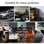 Car 12V Portable Inflatable Cylinder Pedal Pointer Air Pump with Light & Tool Box, Pointer with Tool Box