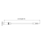 Car Electronic Stereo FM Radio Amplifier Antenna Aerial Extended Cable, Length: 3m, Length: 3m