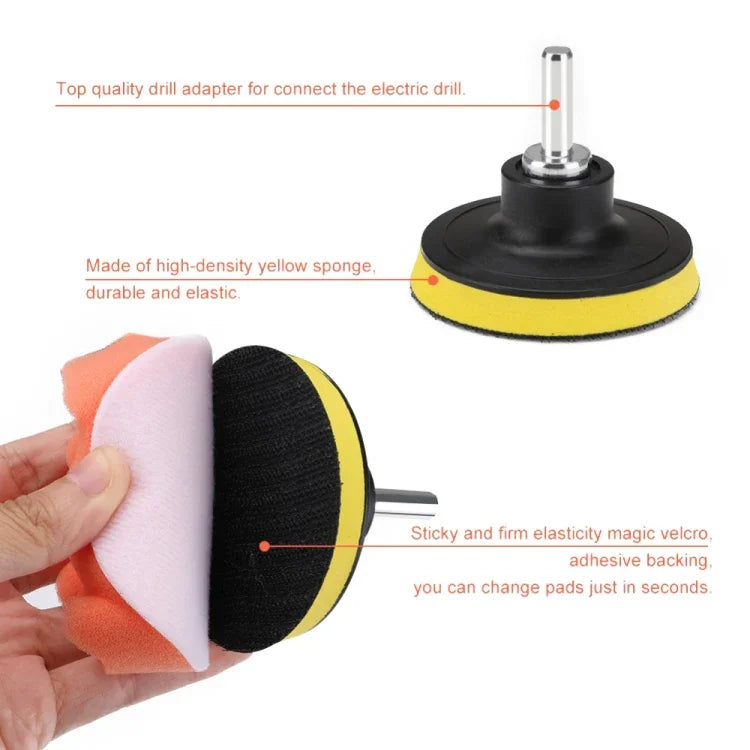22 in 1 Floor Wall Window Glass Cleaning Descaling Electric Drill Brush Head Set, 22 in 1