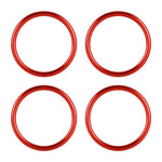 4 PCS / Set Air Conditioning Vent Metal Decorative Ring for Audi A1, For Audi A1