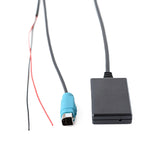 Car AUX Wireless Bluetooth Music Audio Cable + MIC Phone Control Change Song for Alpine KCE-236B 9870/9872, For Alpine KCE-236B 9872