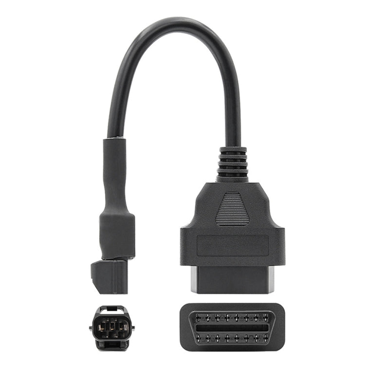 16Pin to 3Pin Motorcycles OBD2 Conversion Cable OBDII Diagnostic Adapter Cable for KYMCO, 16Pin to 3Pin