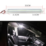 2 PCS ZS-3333 Side Switch Type 12-80V High Bright 108LEDs Car Dome Light Cabin Light Bar, ZS-3333 Side Switch Type