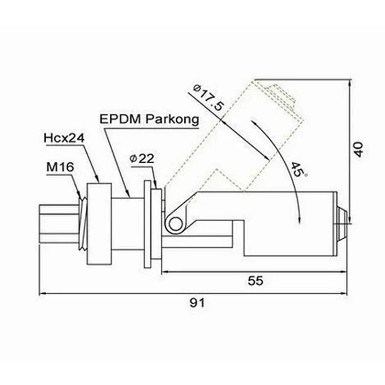 10W Aquariums Fish Tank Pool Liquid Water Level Sensor Horizontal Float Switch, Pool Liquid Water Level Sensor