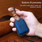 For Honda Car Cowhide Leather Key Protective Cover Key Case, Four Keys Version, For Honda , Four Keys Version, For Honda, Four Keys Version