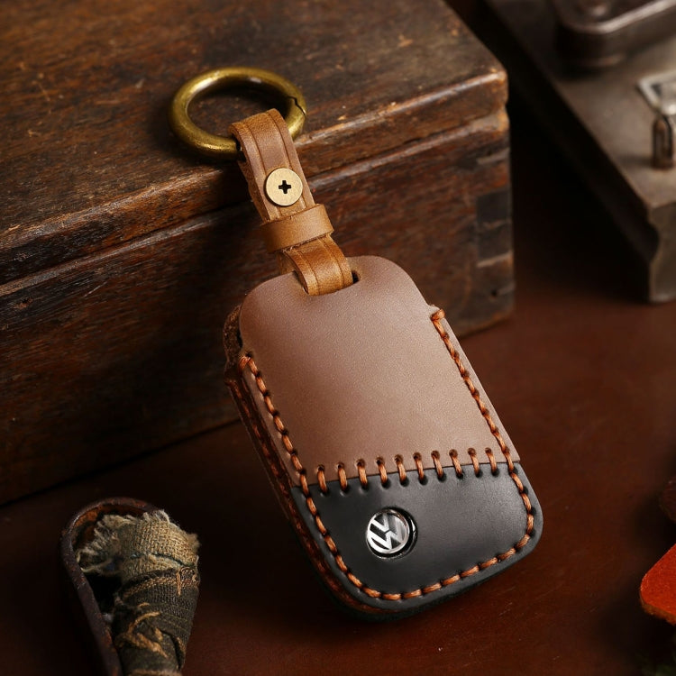 For Volkswagen Car Cowhide Leather Key Protective Cover Key Case, D Version, For Volkswagen, D Version, For Volkswagen,D Version