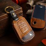 For Volkswagen Car Cowhide Leather Key Protective Cover Key Case, D Version, For Volkswagen, D Version, For Volkswagen,D Version