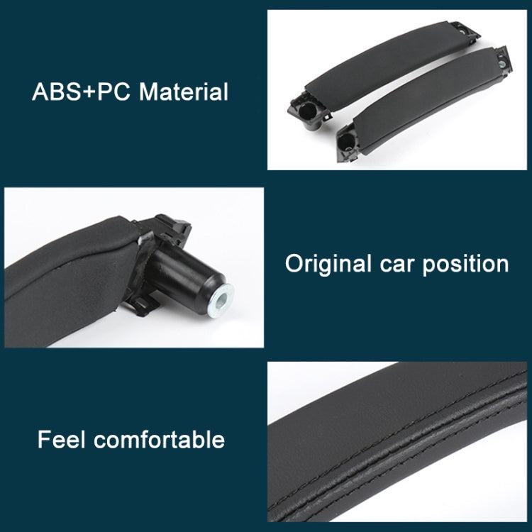 For Land Rover Discovery 2015-2019 Car Leather Texture Inside Door Right Handle LR076163, Left and Right  Driving, Leather Texture Right Handle
