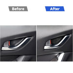 Car Carbon Fiber Inner Door Bowl Decorative Sticker for Mazda, Left and Right Drive Universal, Inner Door Bowl