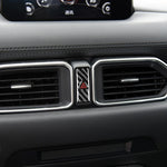 Car Carbon Fiber Warning Light Decorative Sticker for Mazda CX-5 2017-2018, Left and Right Drive Universal, Warning Light