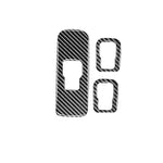 3 PCS Car Carbon Fiber Window Lifting Button Decorative Stickers for Volvo V60 2010-2017 / S60 2010-2018, Right Drive, Window Lifting Button, Right Drive