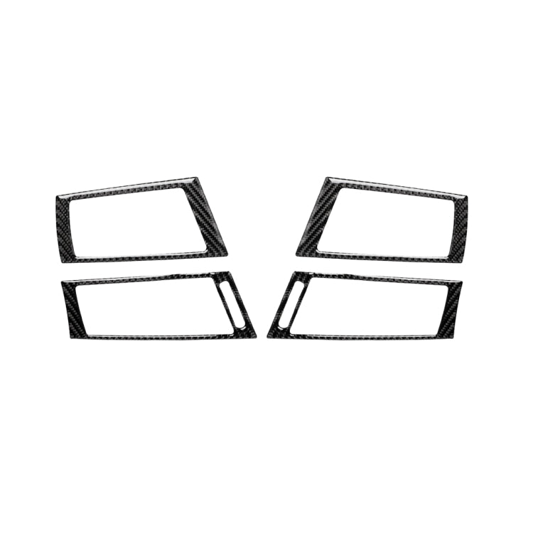 4 in 1 Car Carbon Fiber Side Air Outlet Decorative Sticker for BMW 2008-2013 X5 E70 / X6 E71, Left and Right Drive Universal, Side Air Outlet
