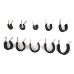 10 PCS Car Rubber Cushion Pipe Clamps Stainless Steel Clamps, Size: 5/4 inch (32mm), Size: 5/4 inch (32mm)
