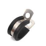10 PCS Car Rubber Cushion Pipe Clamps Stainless Steel Clamps, Size: 13/8 inch (42mm), Size: 13/8 inch (42mm)