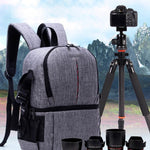 Multi-functional Waterproof Nylon Shoulder Backpack Padded Shockproof Camera Case Bag for Nikon Canon DSLR Cameras