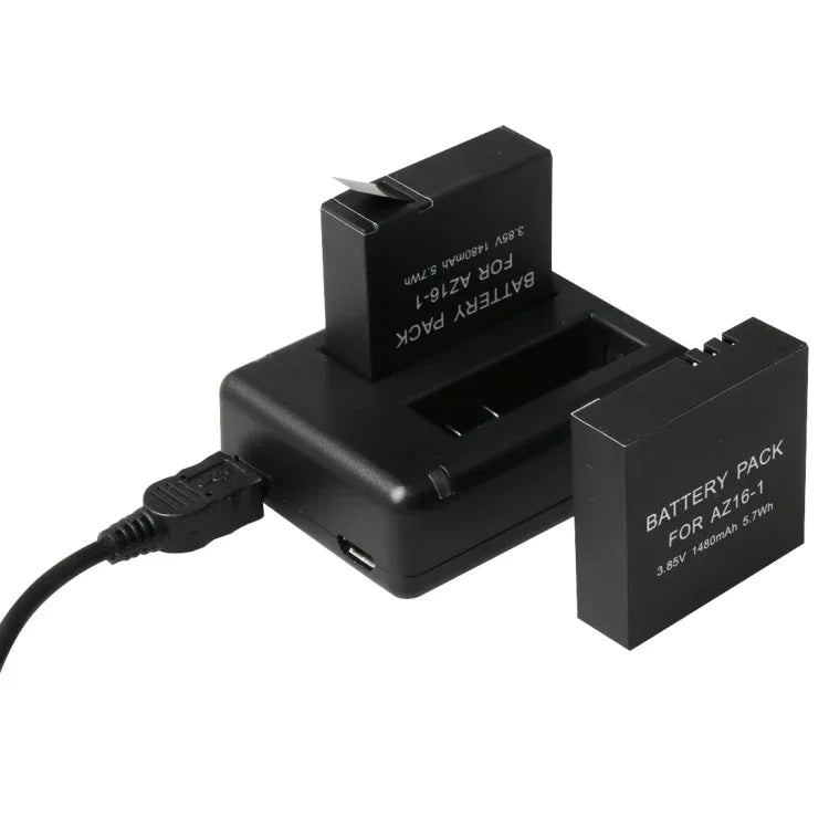 BC-AZ16 Digital Camera USB Dual Batteries Charger for Xiaomi Xiaoyi II 4K, For Xiaomi Xiaoyi II 4K