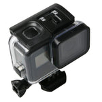 For GoPro HERO6 /5 Black 60m Underwater Waterproof Housing Diving Case with Touch Screen Back Door & Filter / Buckle Basic Mount & Screw, No Need to Disassemble Lens, 60m Waterproof