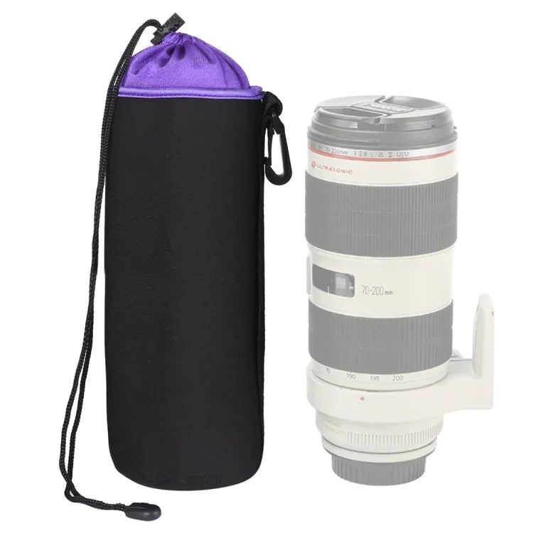 SLR Camera Lens Bag Micro Single Lens Bag Lens Inner Bile Bag Waterproof Protective Case Plus Velvet Thickening, Diameter: 10cm, Height: 25cm, Diameter: 10cm, Height: 25cm