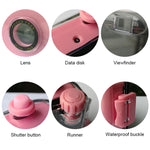 SUC4 5m Waterproof Retro Film Camera Mini Point-and-shoot Camera for Children, Black White, Pink, Baby Blue, White, Yellow