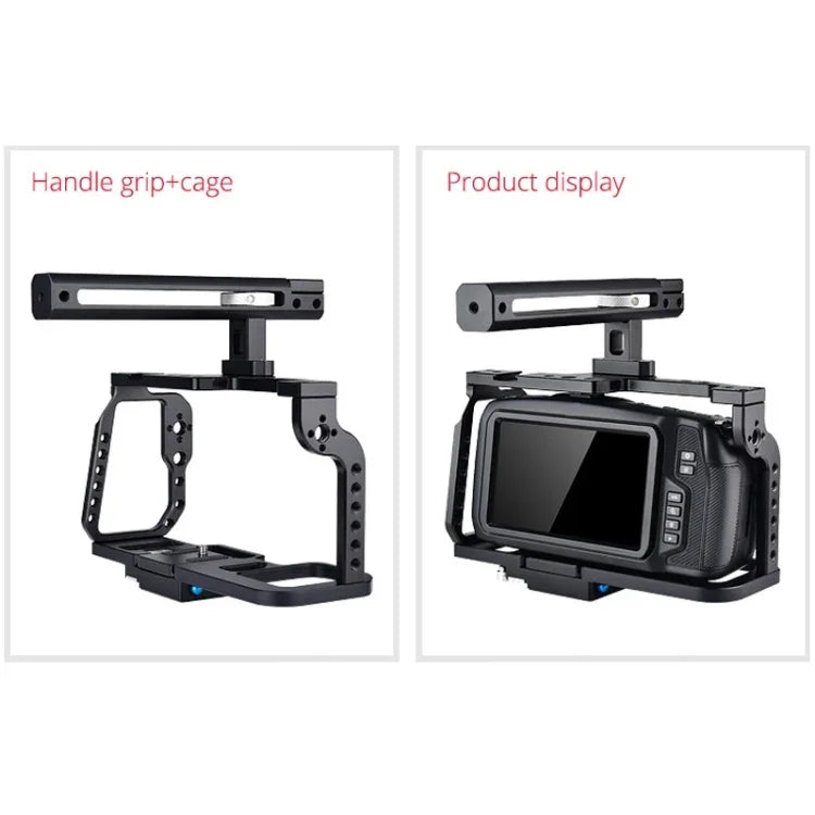 YELANGU C9-A YLG0911A Handle Video Camera Cage Stabilizer for DJI BMPCC 4K, C9-A