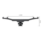 YELANGU YLG0702A Dual Cold Hot Shoe Mount Adapter Aluminum Alloy Extension Bracket, Dual Cold Hot Bracket