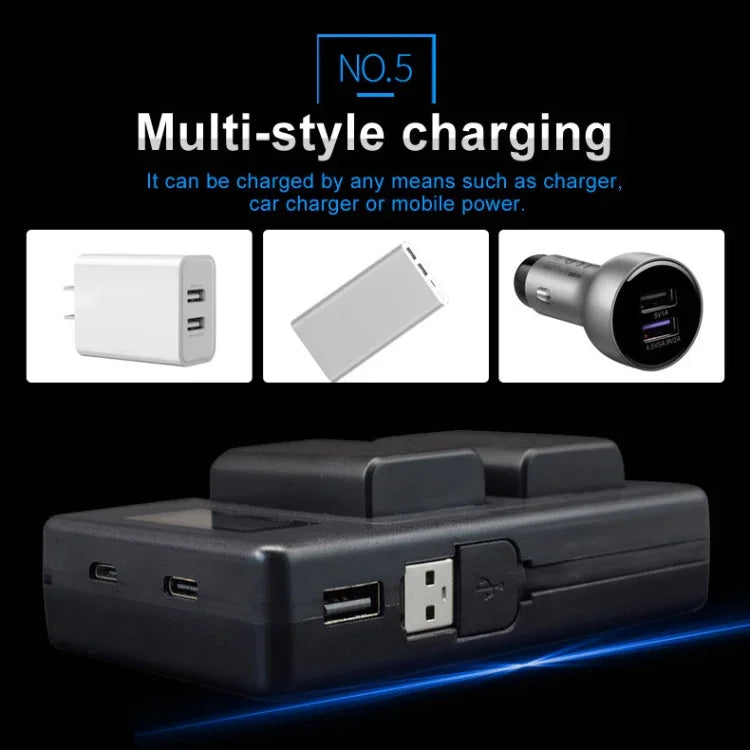 LP-E6 Digital Camera SLR Battery Digital LCD Charger for Canon Series, LP-E6