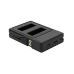 LCD Screen Dual Batteries Charger with Displays Charging Capacity for GoPro HERO9 Black / HERO10 Black, Displays Charging Capacity