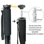 BEXIN P308 Portable Travel Outdoor DSLR Camera Aluminum Alloy Monopod Holder, P308