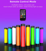 LUXCeO RGB Colorful Photo LED Stick Video Light APP Control Adjustable Color Temperature Waterproof Handheld LED Fill Light with Remote Control, P200 RGB