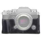 1/4 inch Thread Litchi Texture PU Leather Camera Half Case Base for FUJIFILM X-T4, For FUJIFILM X-T4 Litchi