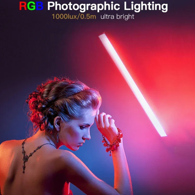 LUXCeO Q508A 8 Color Photo LED Stick Video Light Waterproof Handheld LED Fill Light Flash Lighting Lamp with Remote Control, Q508A