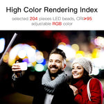 LUXCeO Q508A 8 Color Photo LED Stick Video Light Waterproof Handheld LED Fill Light Flash Lighting Lamp with Remote Control, Q508A